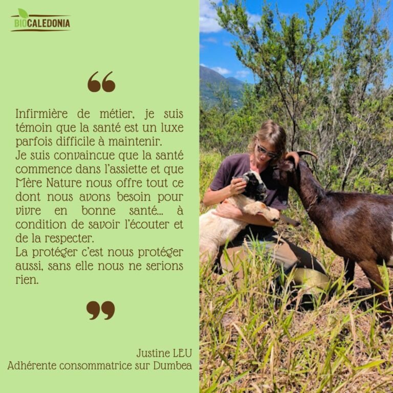 Justine Leu, adhérente consommatrice sur Dumbéa.