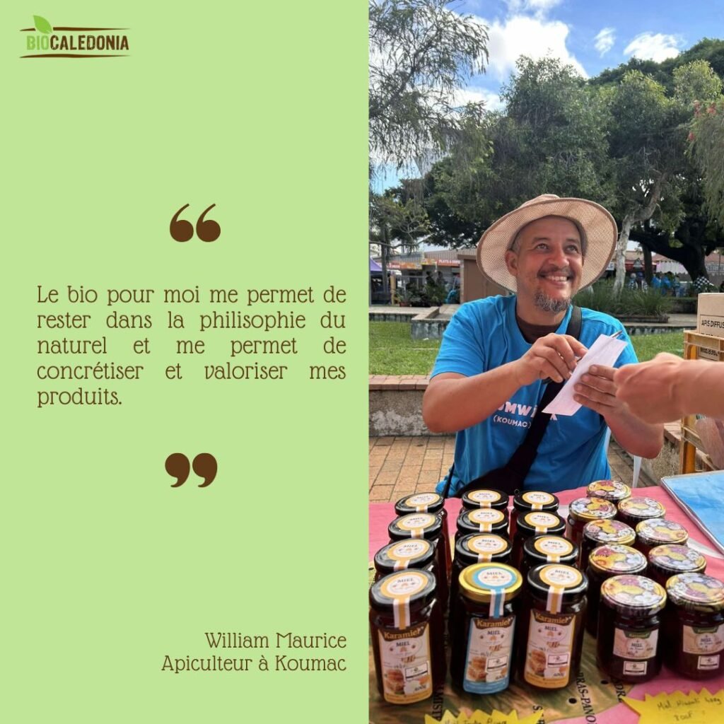 William Maurice, apiculteur à Koumac : le bio pour rester dans la philosophie du naturel et valoriser ses produits.